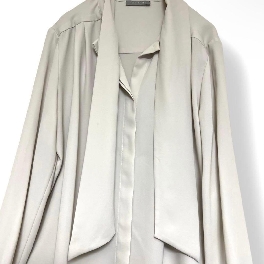 人気】セオリーリュクス ボウタイ ブラウス HEAVY PEARL 38