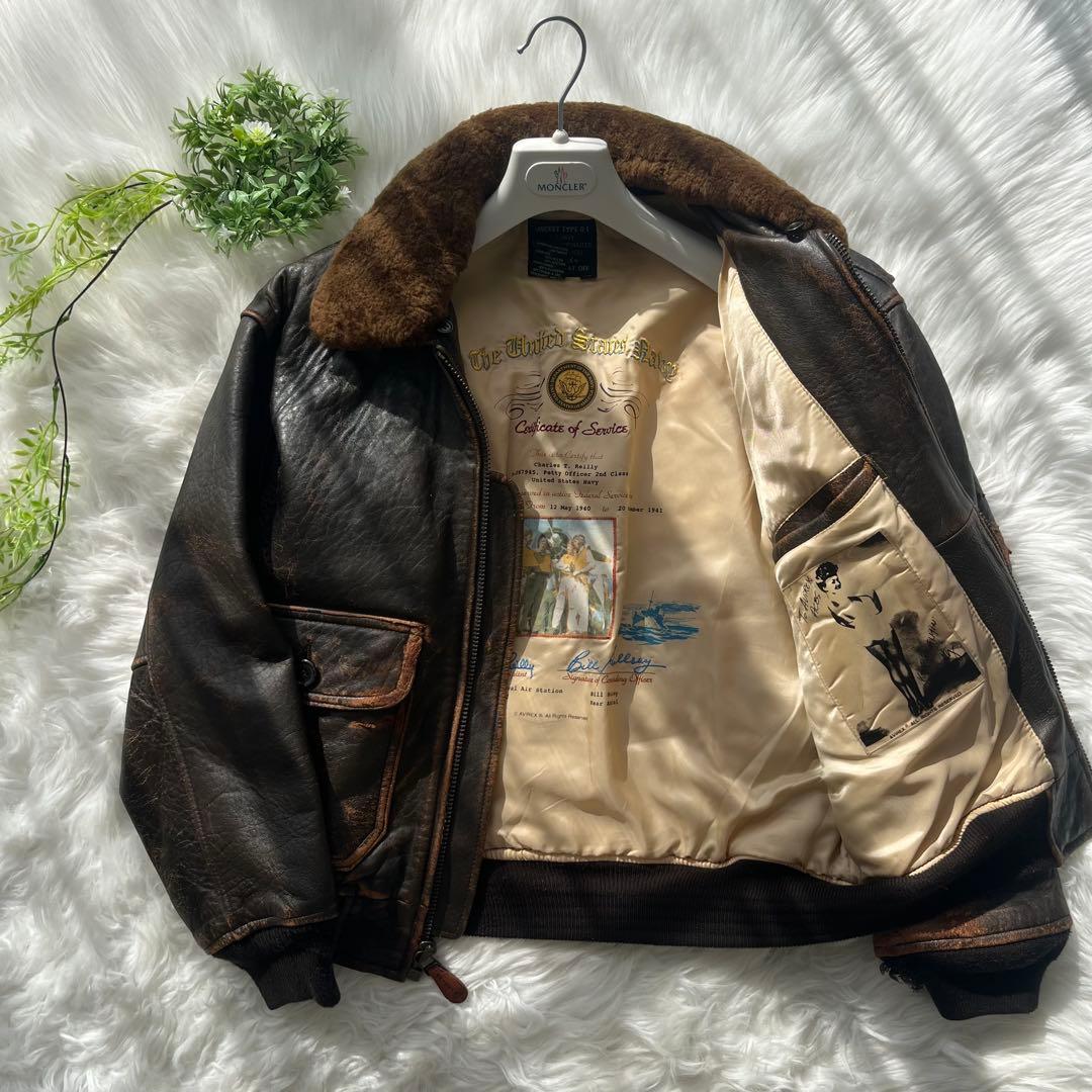 AVIREX アヴィレックス G-1フライトジャケット レザージャケット本革 AVIREX（アヴィレックス） アビレックス G-1 レザージャケット G1