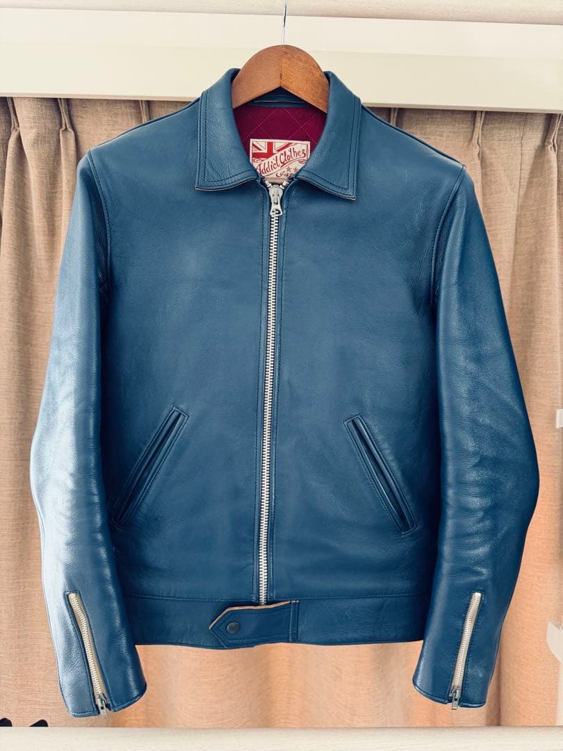 ADDICT CLOTHES AD-01 シープ　size38 Addict AD-01 Sheepskin Leather Jacket Black – Clutch Cafe