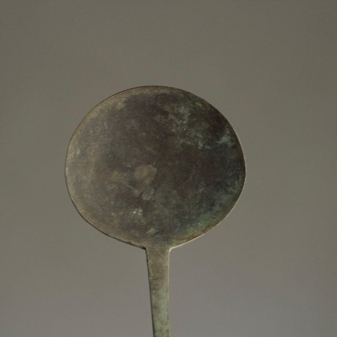 古い銅の 匙 古道具 アンティーク 使えないスプーン オブジェの通販は