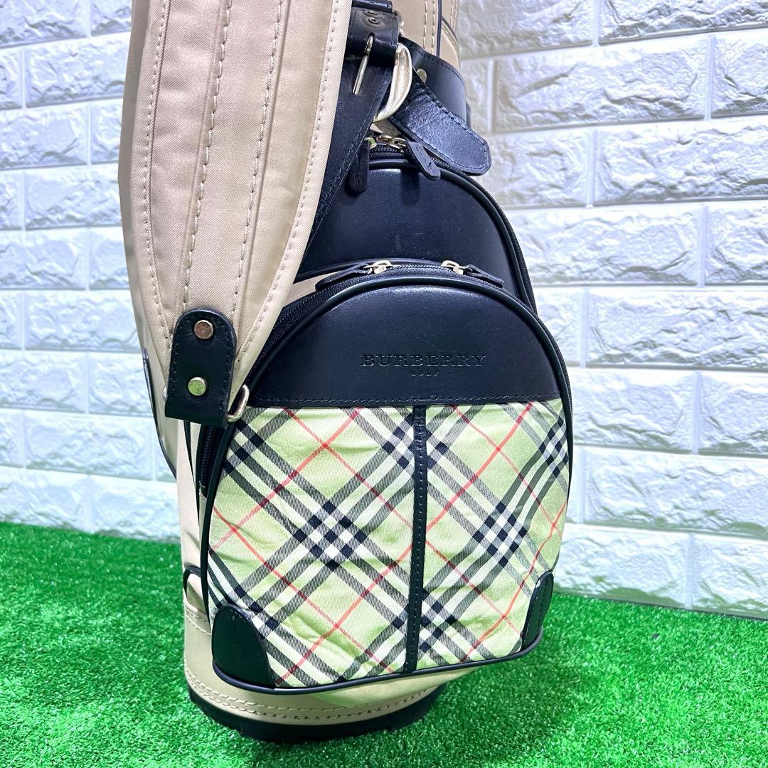 バーバリー キャディバッグ ノバチェック 5分割 ストラップ付き 正規品