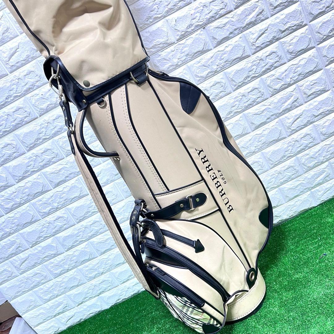 バーバリー キャディバッグ ノバチェック 5分割 ストラップ付き 正規品