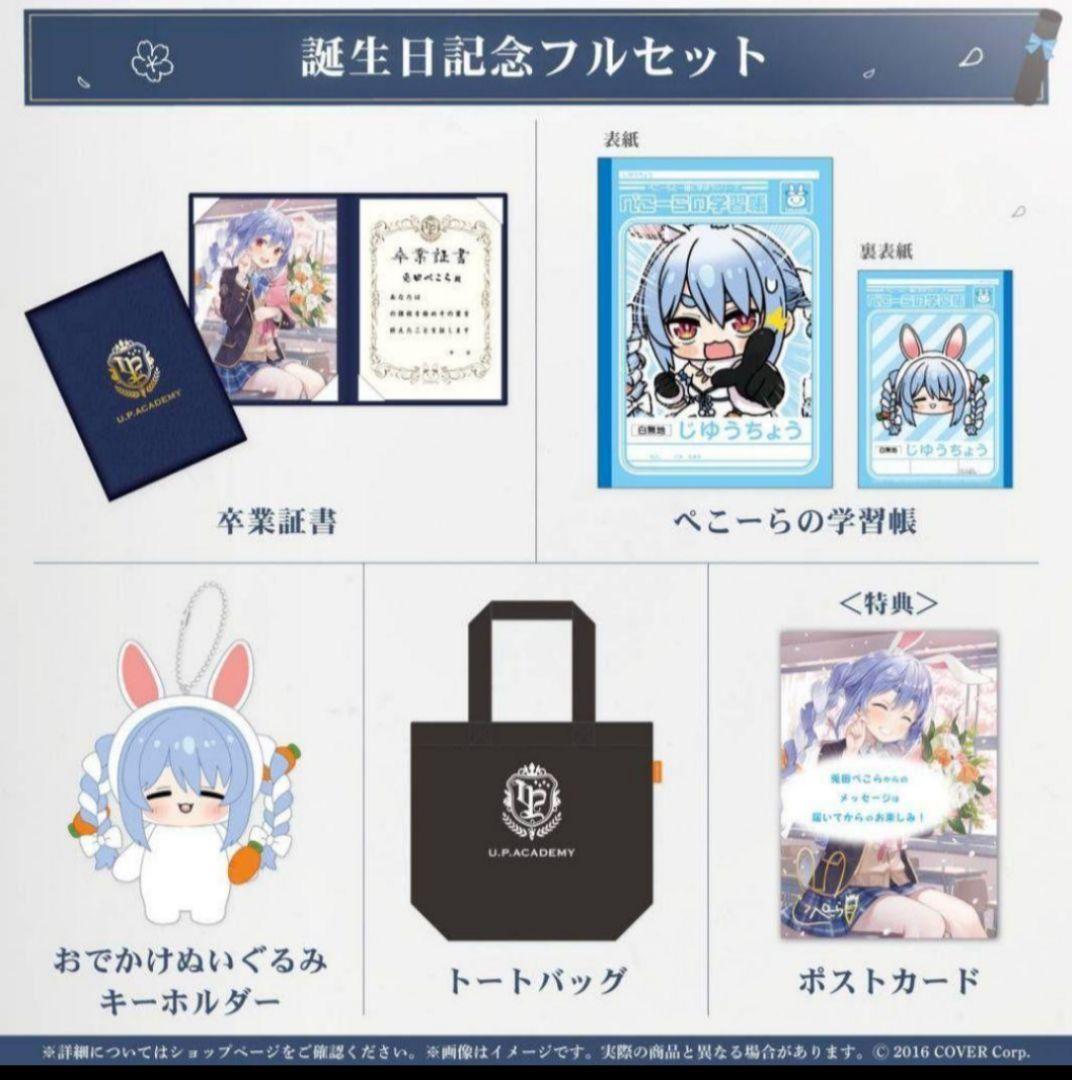 兎田ぺこら 誕生日記念2024　ホロライブ　フルセット サイン入りポストカードc