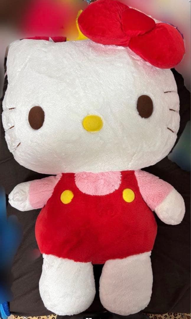 キティちゃんぬいぐるみ　超特大キティちゃん　希少レアキティ
