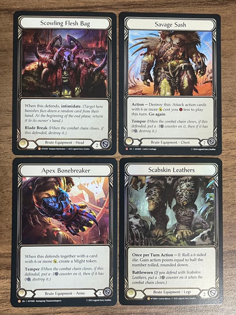 【FAB】《武装した獣性、ケイヨ》デッキ　英語版　まとめ売り　引退品