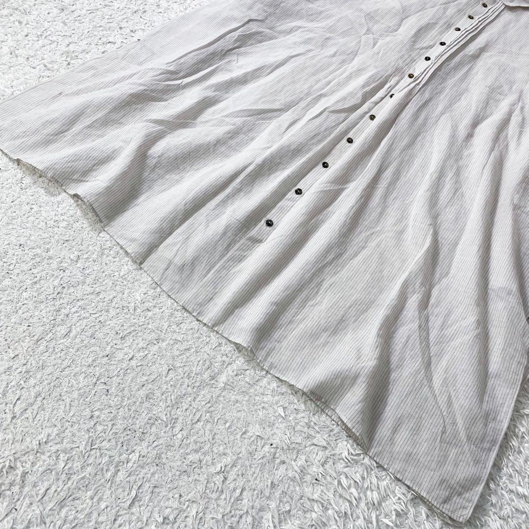 極美品✨24ss】ババグーリ 手織りブラウス インドコットン ピンタック