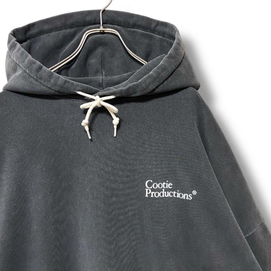 希少XL・肉厚生地】COOTIE ピグメント ダイ パーカー 炭黒 降谷建志