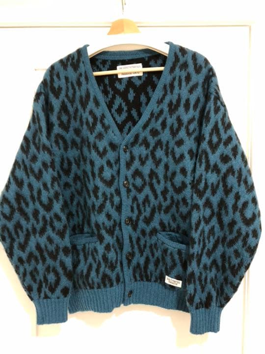 ワコマリア キムタク着 レオパード ヘビーモヘアニット ジャカード