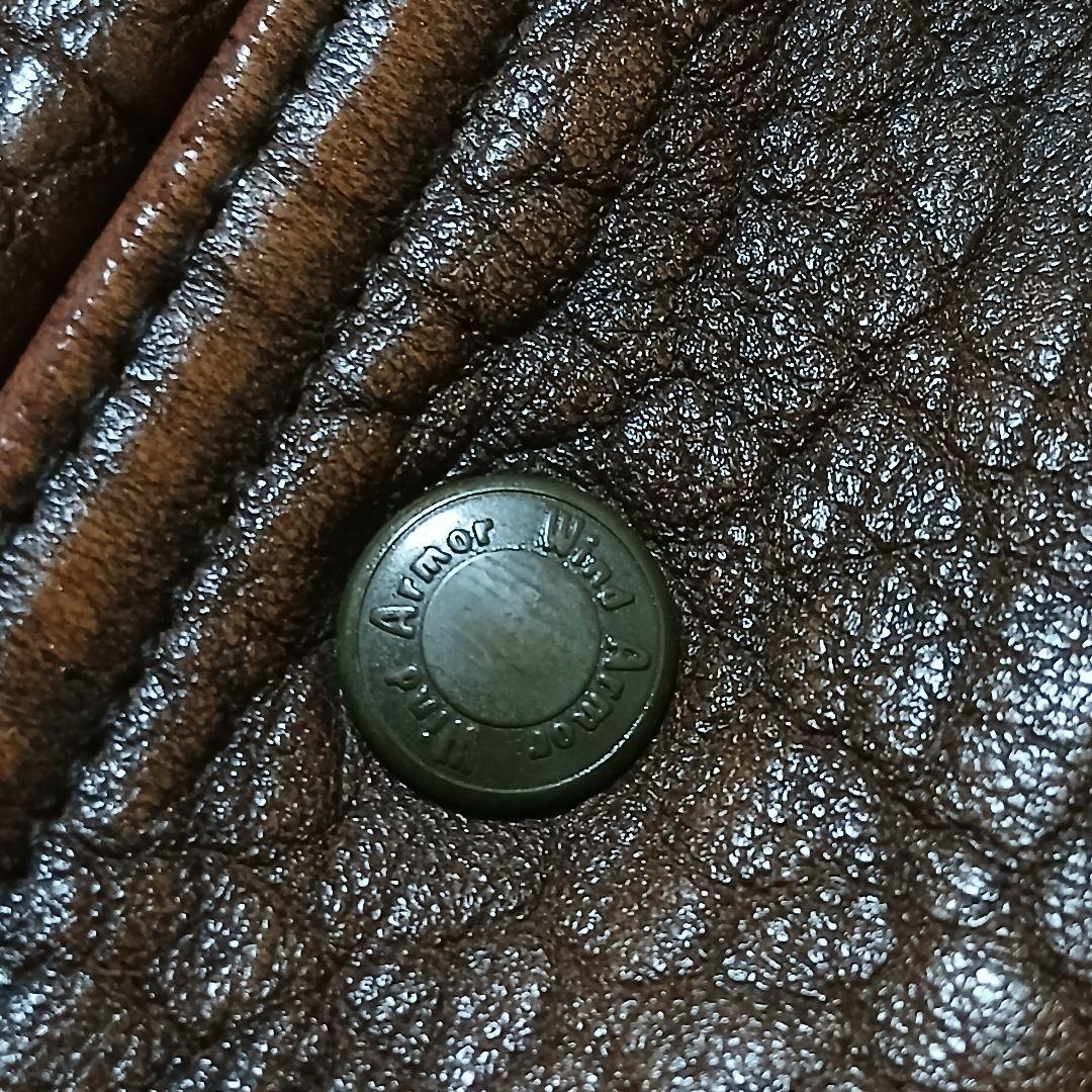 希少サイズ】 Wind Armor 襟ボア G1レザージャケット 裏地総柄 - メルカリ