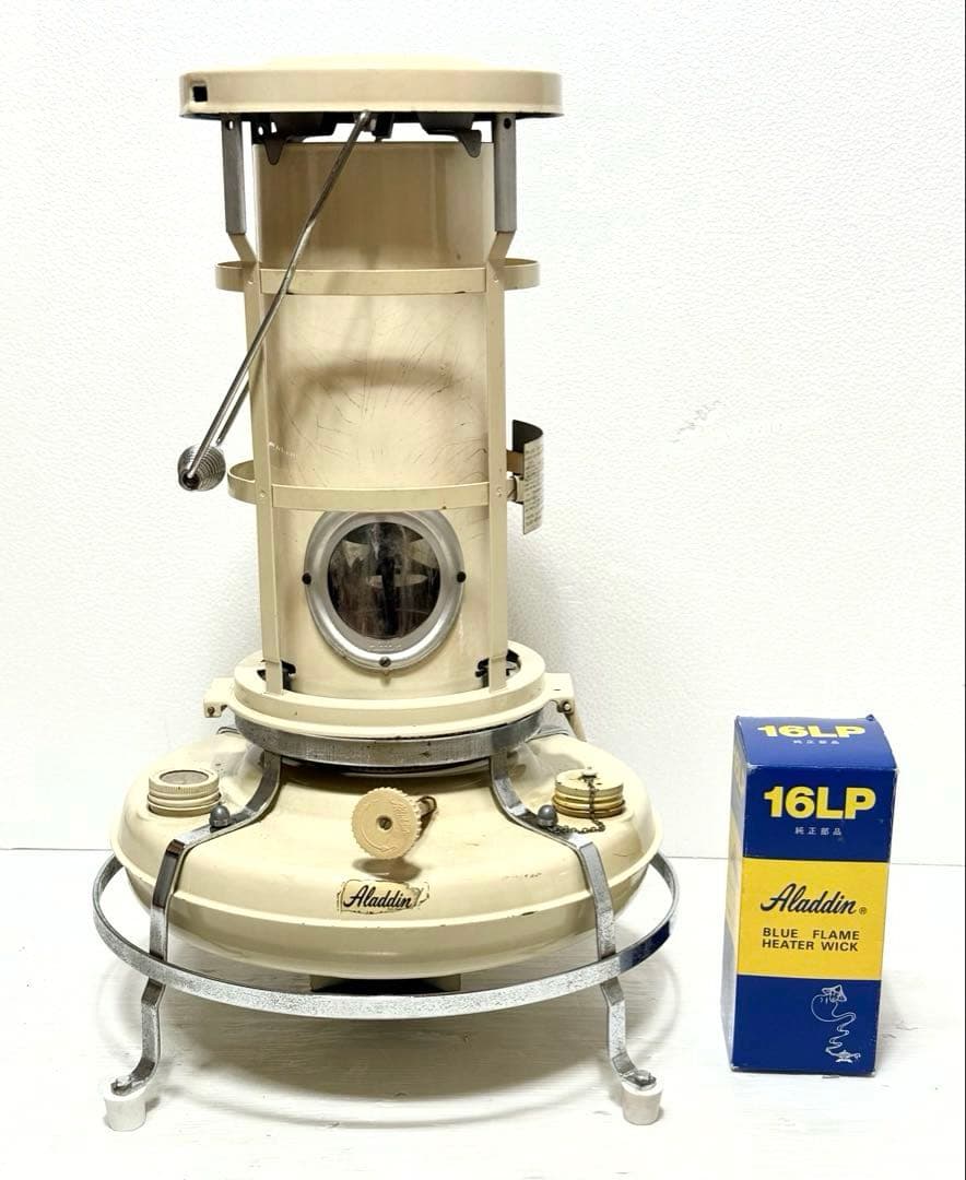レア アラジン ヤナセ販売 芯交換済み♪ 石油ストーブ 25型 アンティーク ヴィンテージ・ブルーフレームヒーター アラジン25型（ヴィンテージ