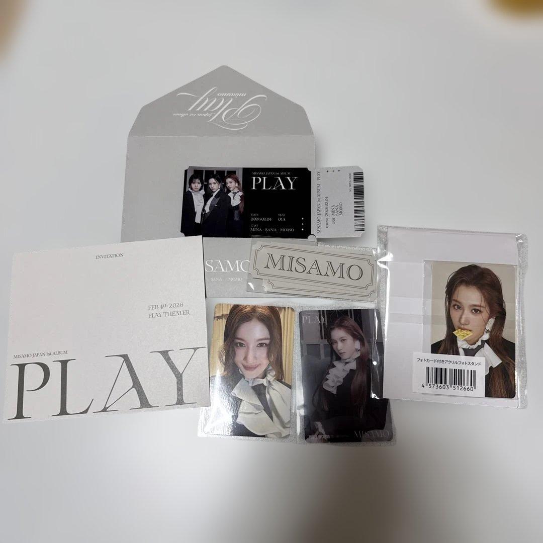 サナ トレカ アクスタ ラキドロ タワレコ 初回限定盤B PLAY MISAMO