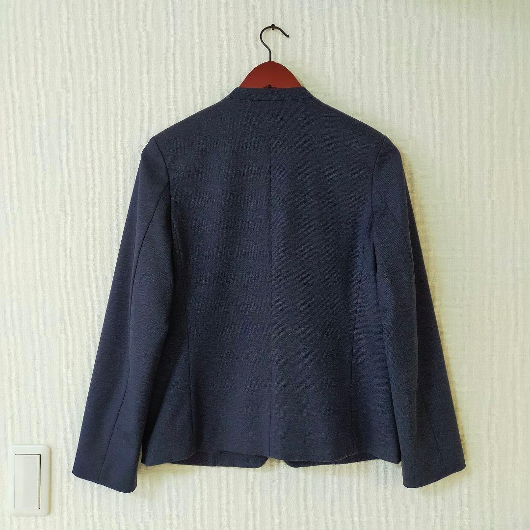 美品　A day in the life　40　洗えるノーカラーパンツスーツ