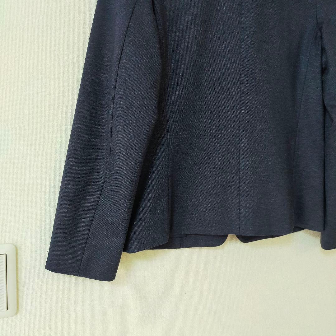 美品　A day in the life　40　洗えるノーカラーパンツスーツ