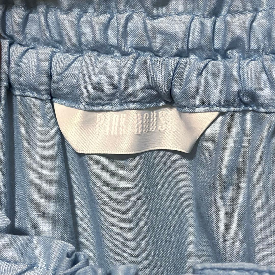 ピンクハウス ソライロ ローンティアードスカート 前開き ペチコート