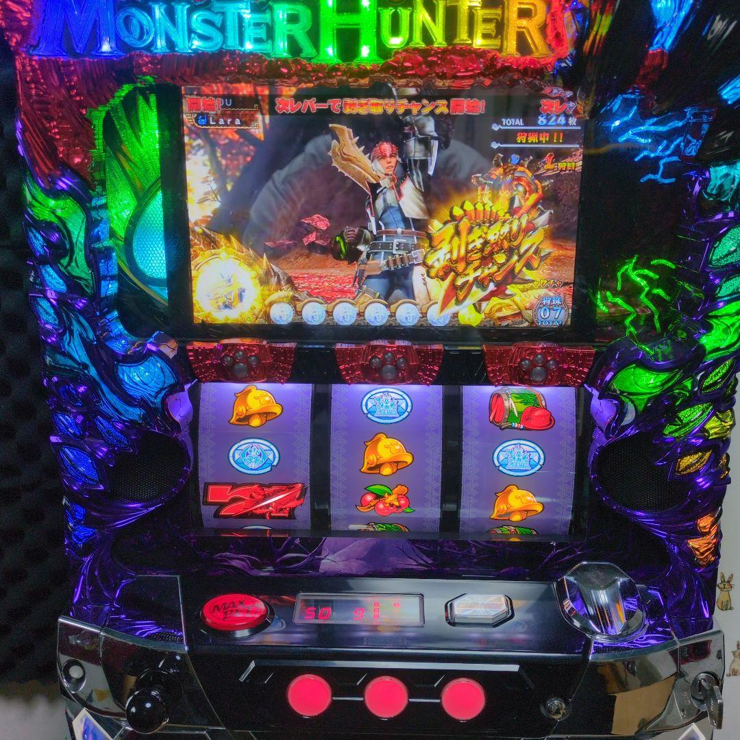 【送料込み】家庭用　パチスロ 実機 モンスターハンター狂竜戦線