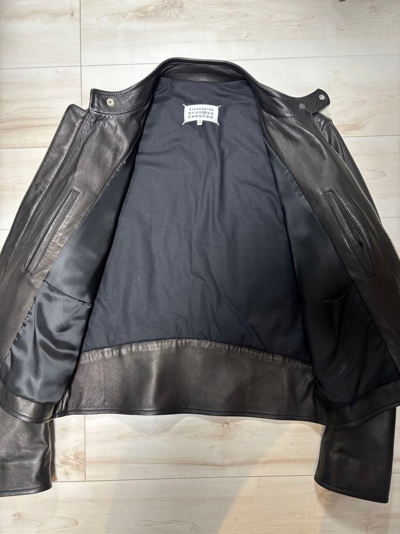 値下げ】Maison Margiela 19AW ハの字 ライダース 黒 48 - メルカリ