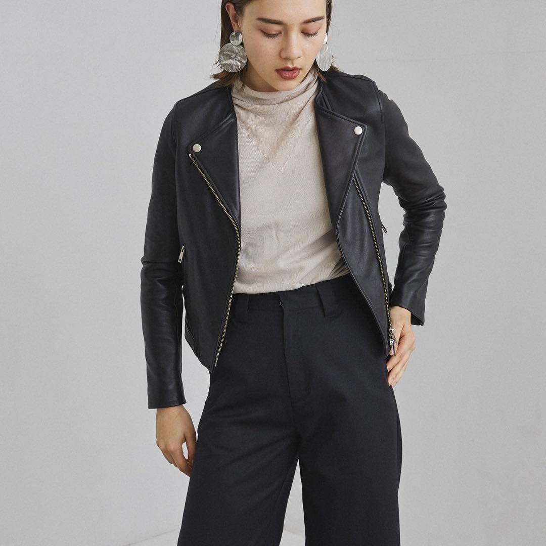 ラストお値引❗️】UNITED TOKYOラムセミダブルライダースジャケット