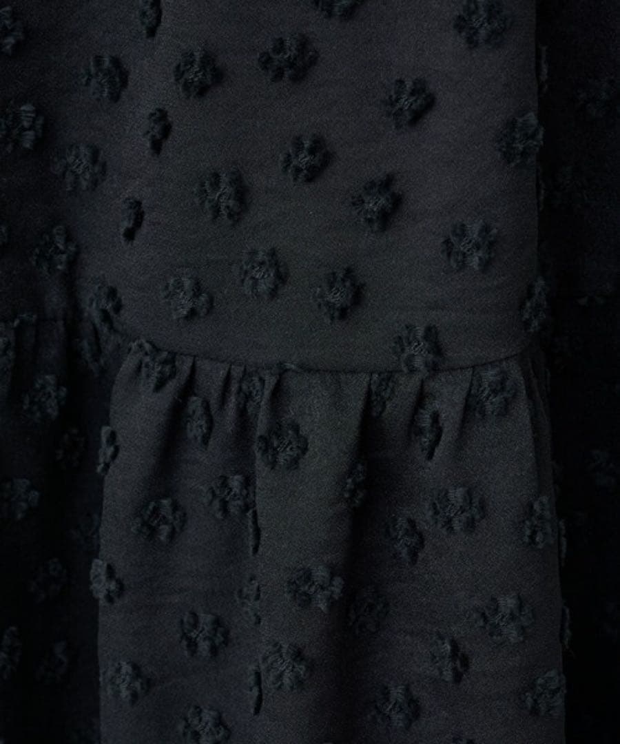 ビアズリー　《LIVETART》小花ジャガードスカート　ブラック