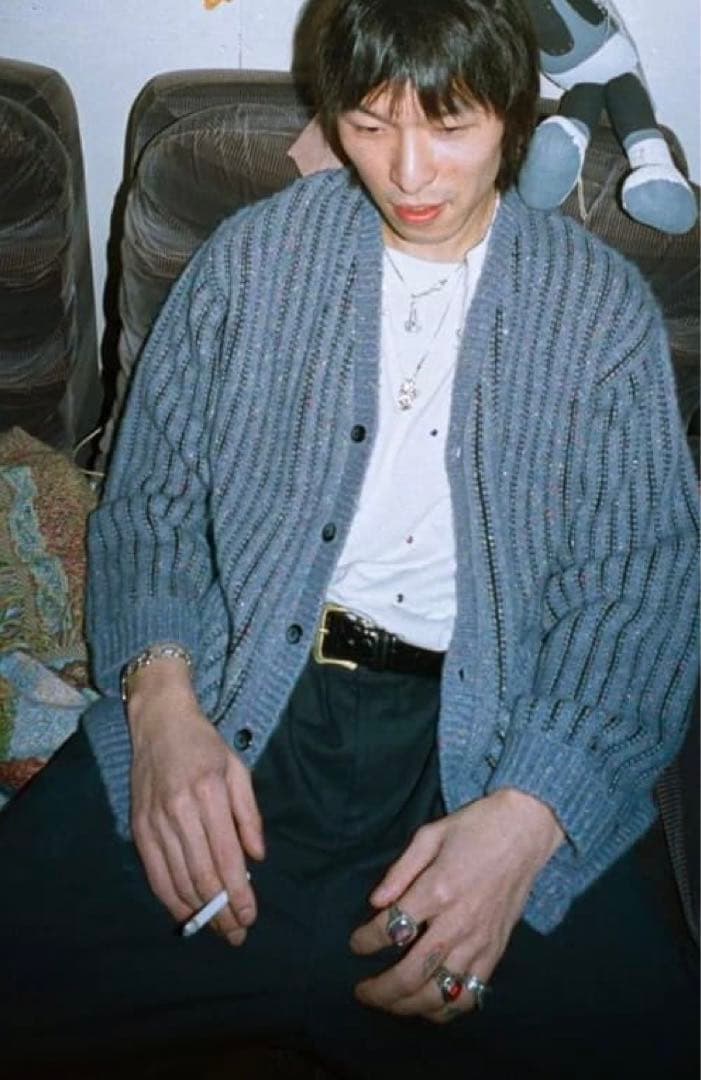 Supreme Confetti Cardigan slate カーディガン 青 - メルカリ