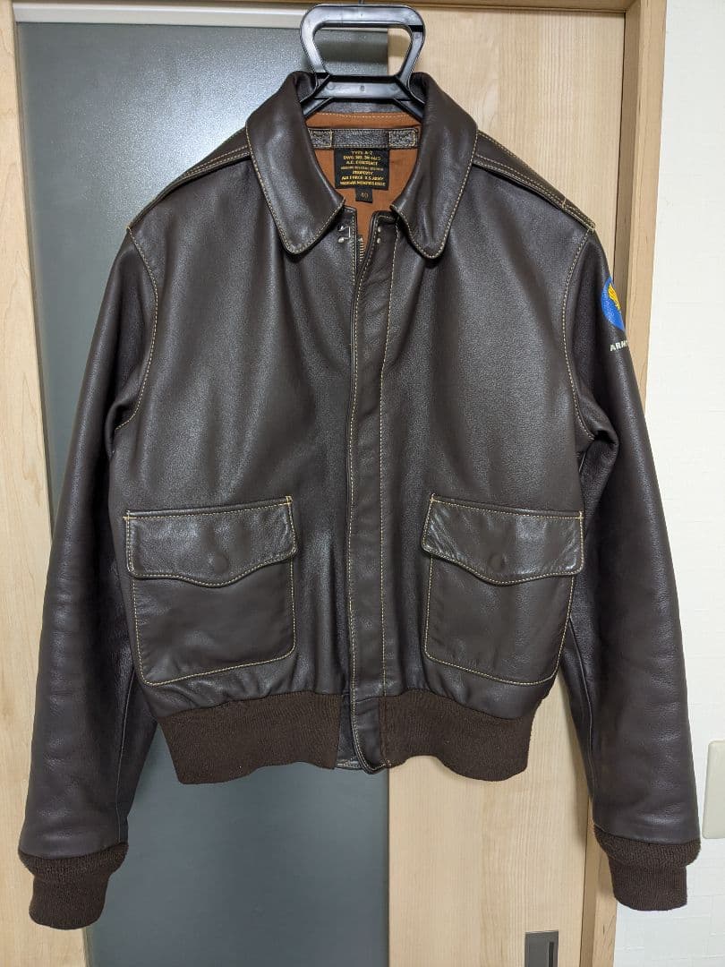 革ジャン　A2フライトジャケット サイズ40　モーガンメンフィスベル 馬革 MORGAN MEMPHIS BELLE（モーガン メンフィスベル）Type A-2 Classic