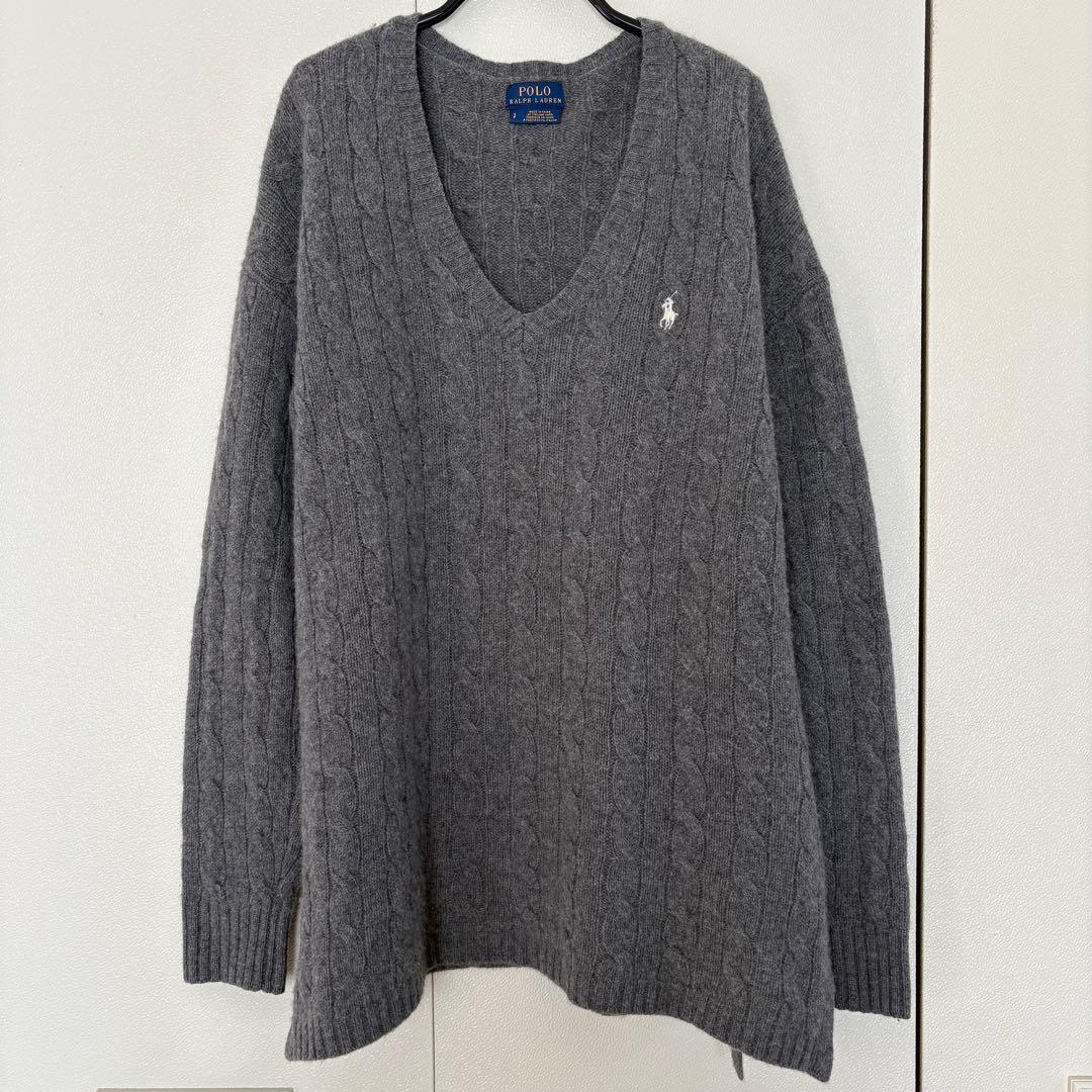 PORO RALPH LAUREN ケーブルニット ウール カシミヤ混 - メルカリ