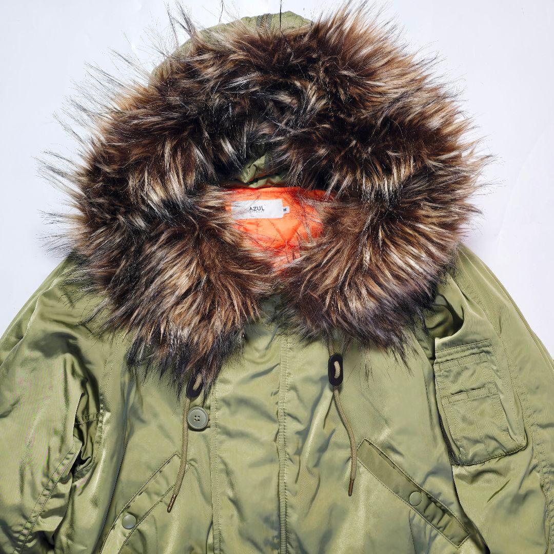 【美品】AZUL BY MOUSSY 短丈　N-2B 平成　Y2K ギャル　M