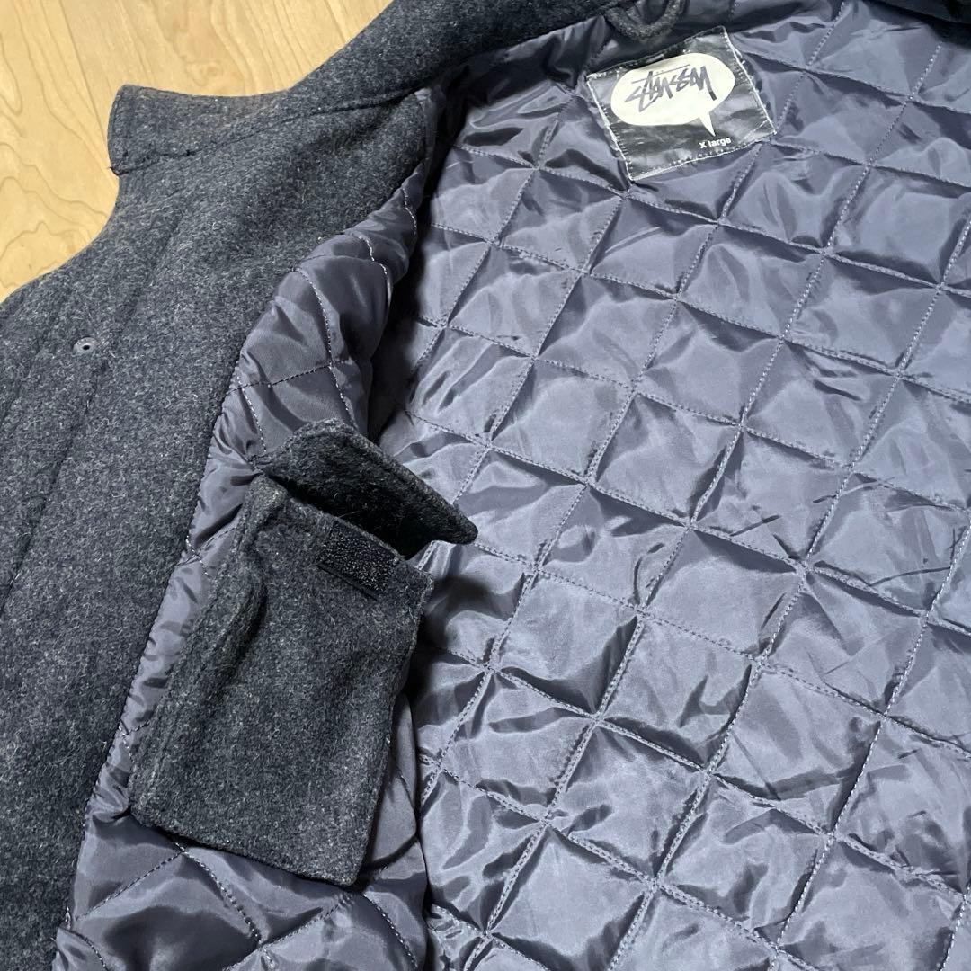 00s OLD STUSSY ミリタリー ウールコート ハーフコートM65 XL - メルカリ