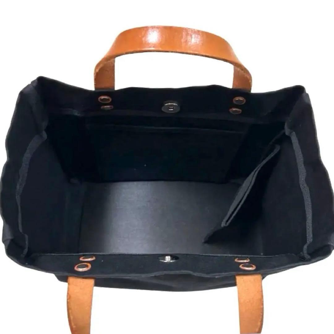 希少】カワニシカバン ハンドバッグ 大人帆布 黒