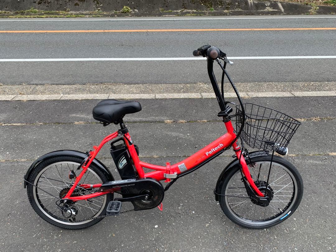 【即乘】送料無料 Peltech折り畳み電動アシスト自転車20インチ 動作確認済 楽天市場】[P5倍☆24日9:59] 電動自転車 折り畳み 折りたたみ自転車 20