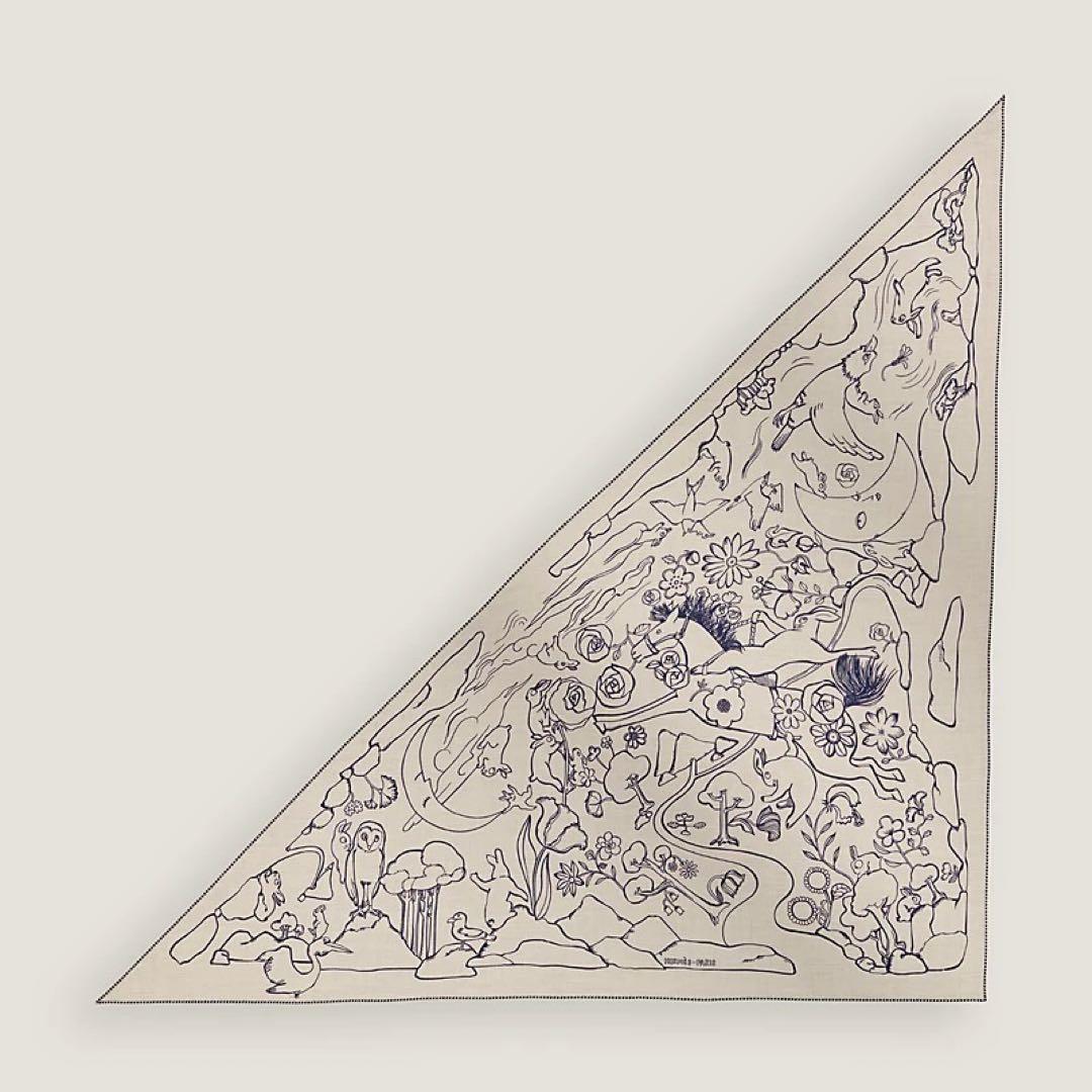 新品・2025AW　エルメス　カシシル　トライアングルジェアン　千と一のウサギ トライアングル ジェアン 《千と一のウサギ》 | Hermès - エルメス