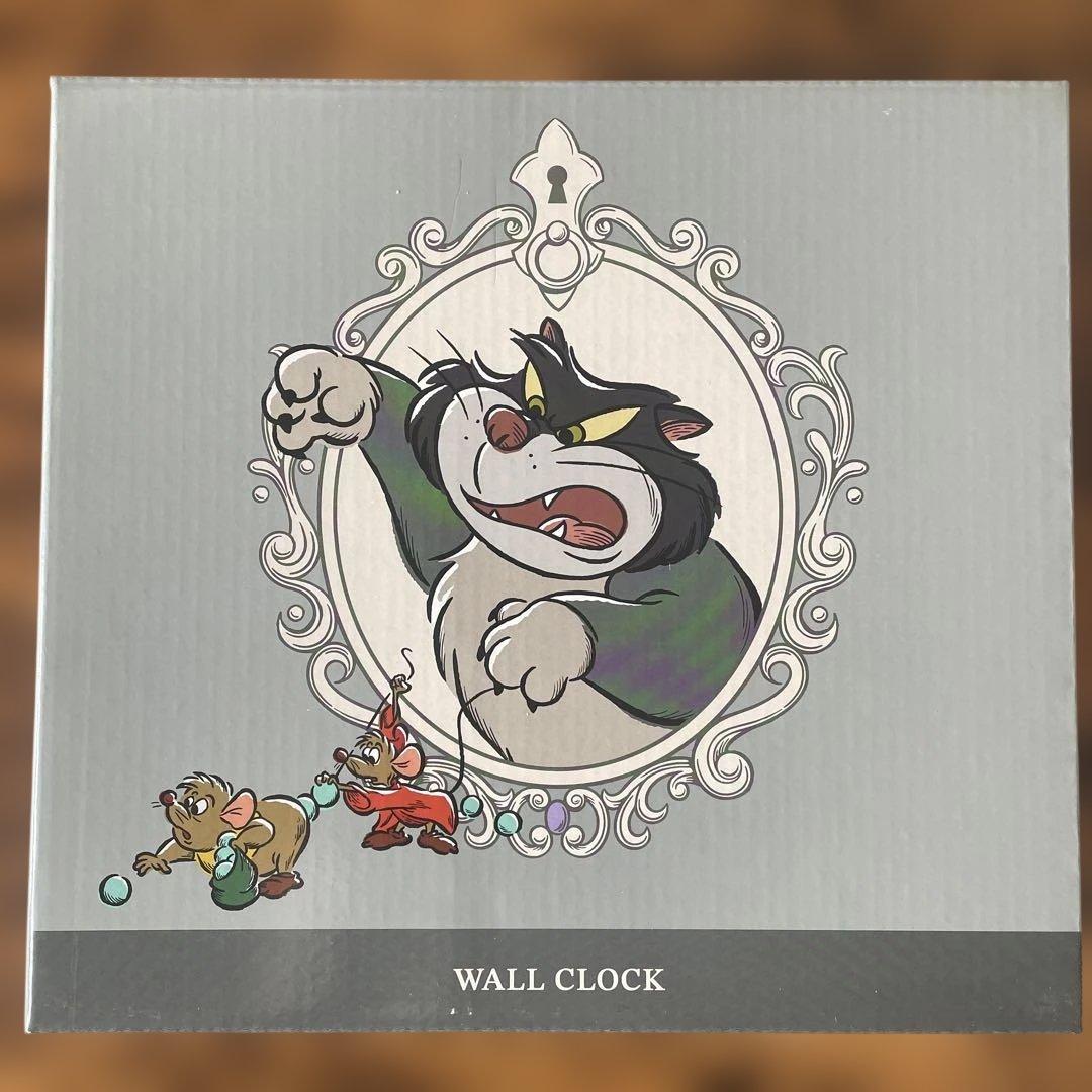 ディズニーストア ルシファー 掛け時計 時計 シンデレラ ジャック＆ガス