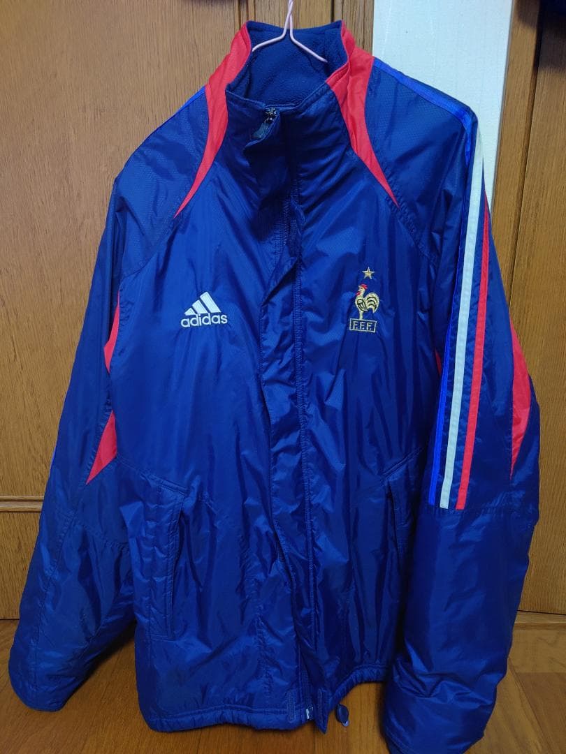 adidas フランス代表 ベンチコート ネイビー