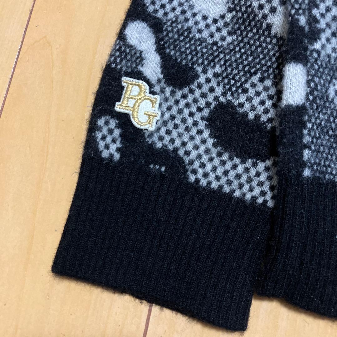 PEARLY GATESパーリーゲイツ カシミヤ混 セーター カモフラ サイズ0