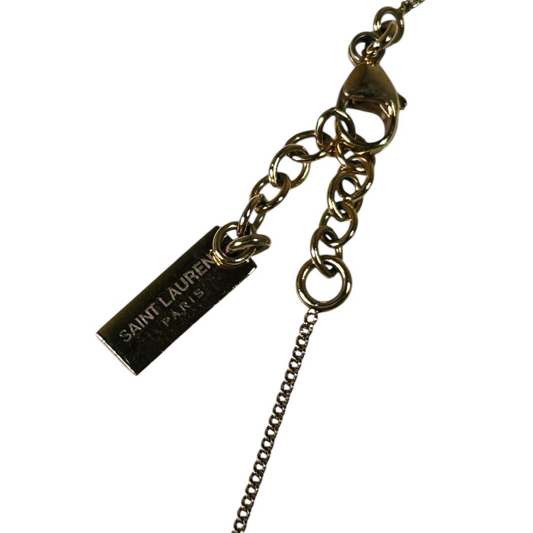 【iy/7.25/20】SAINT LAURENT ゴールドロゴブレスレット