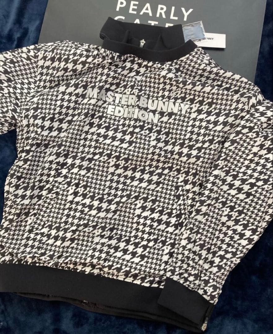 新品 マスターバニー 千鳥柄×ナイロンストレッチ 撥水ジャケット(4)M