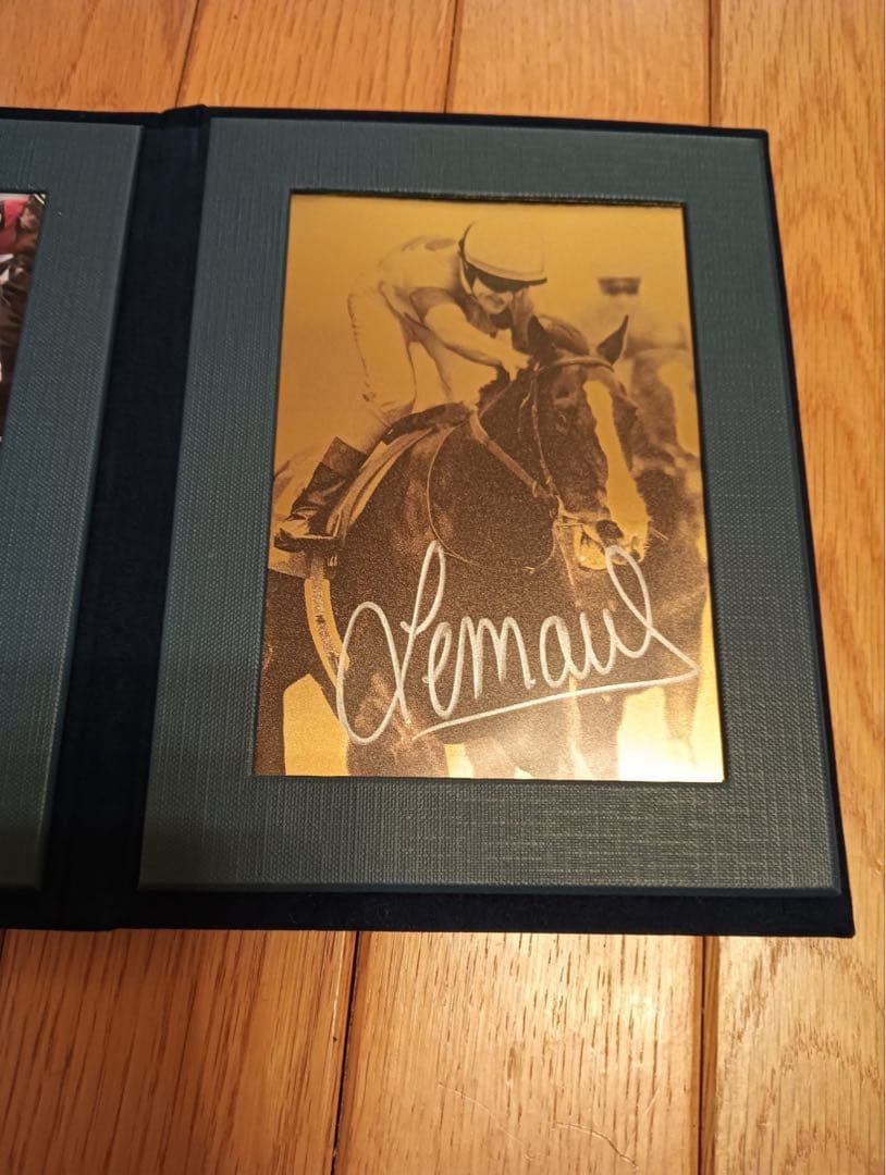 イクイノックス 純金プレート ルメール騎手直筆サイン入りダブルサイン