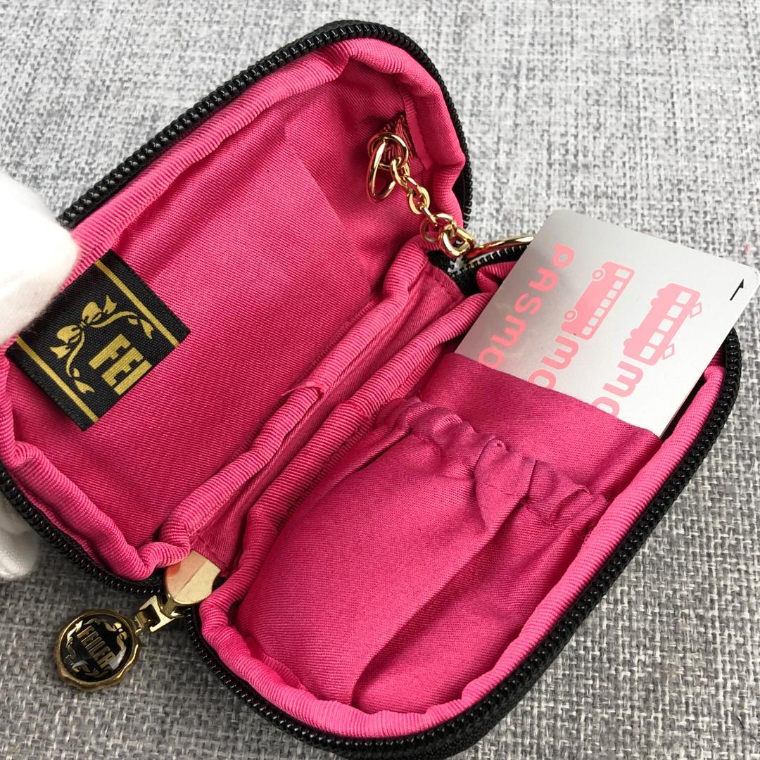 美品 フェイラー☆『ハイジ』柄 キーケース ミニポーチ チェーン付