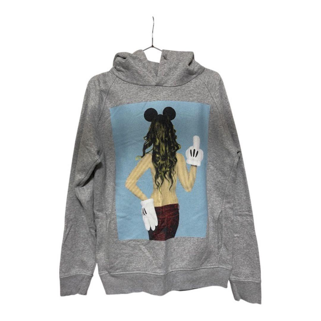 完売品 レア ノーコメントパリ ミッキー パーカー USのS グレー - メルカリ