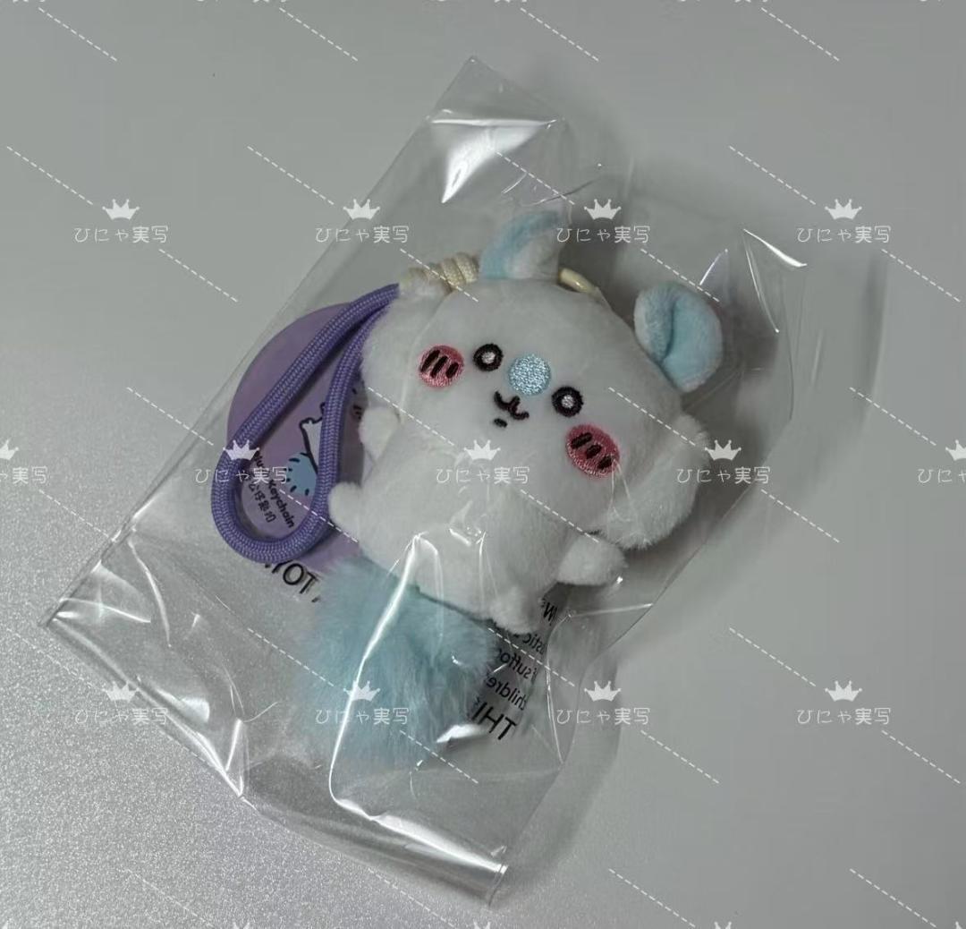 香港限定 セブンイレブン まんまる目 白目 モモンガ ぬいぐるみキーホルダー 中国香港限定ちいかわ セブンイレブン まんまる目 白目 モモンガ