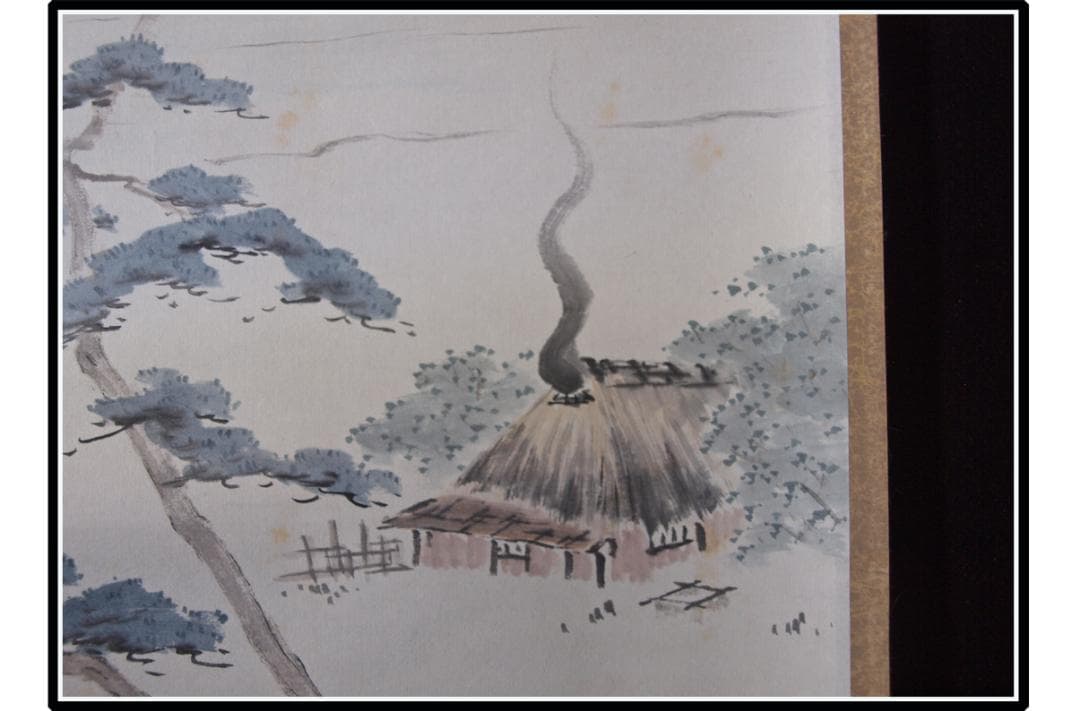 日本時代の掛け軸その6　肉筆保証　激安骨董品　江戸鎌倉平安 X1129C16-9