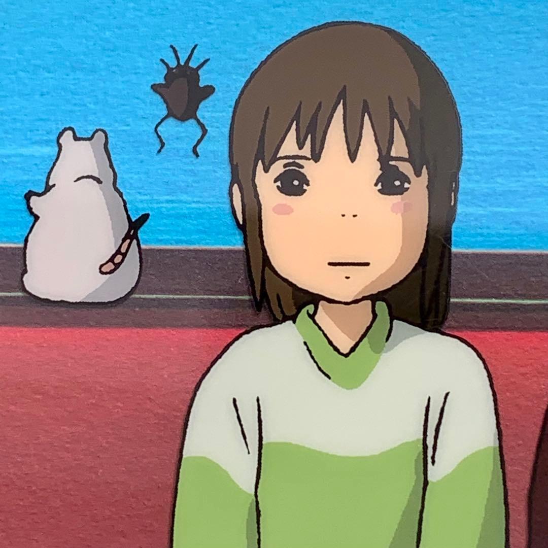 m*2様 【非売品】ジブリ 千と千尋の神隠し セル画 海原鉄道 千尋と