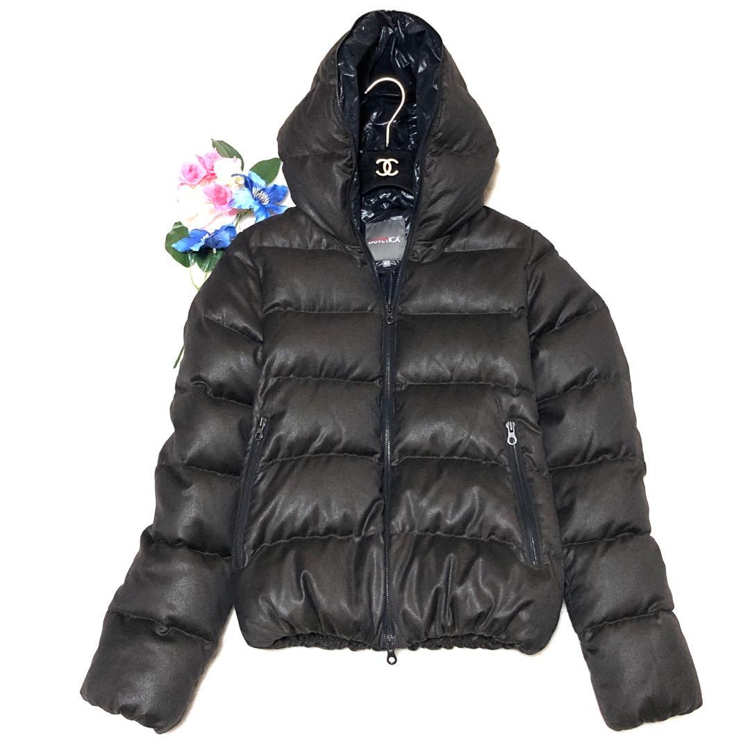 未使用級 デュベティカ ダウンジャケット ティア カシミヤ チャコール