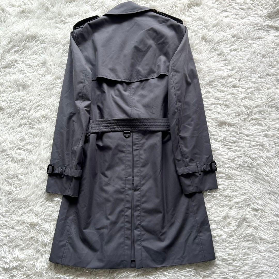 未使用級 バーバリー 現行タグ チェルシー トレンチコート グレー L