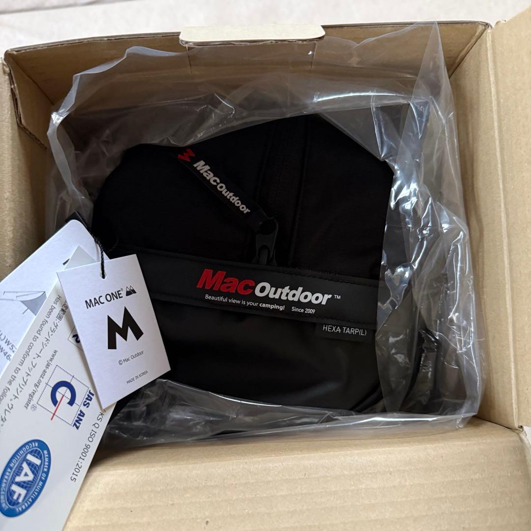 黒L新品 Mac Outdoor Mac One ヘキサ タープ ブラック - メルカリ