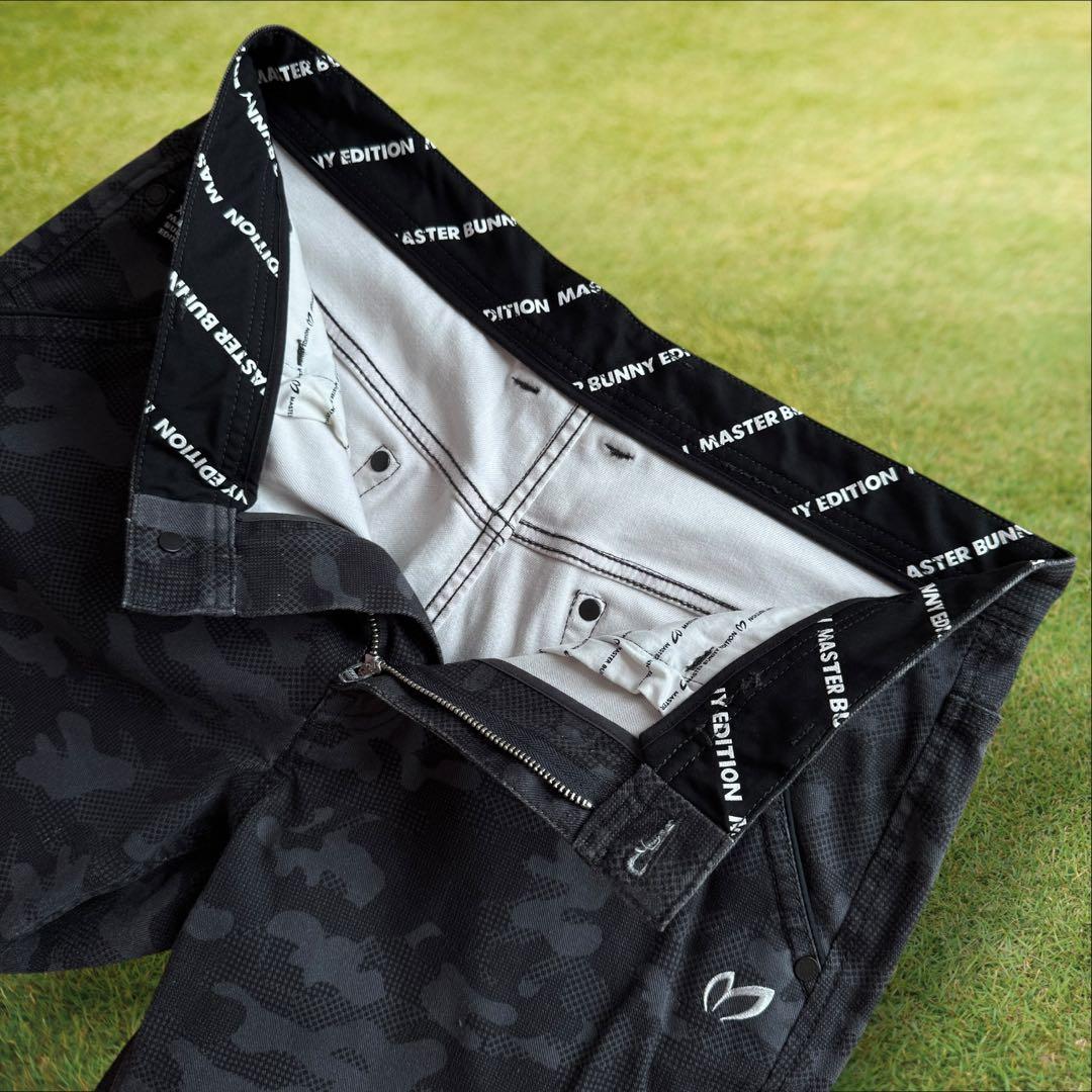 マスターバニー パンツ 迷彩柄 総柄 L〜XL相当 黒 グレー コットン素材