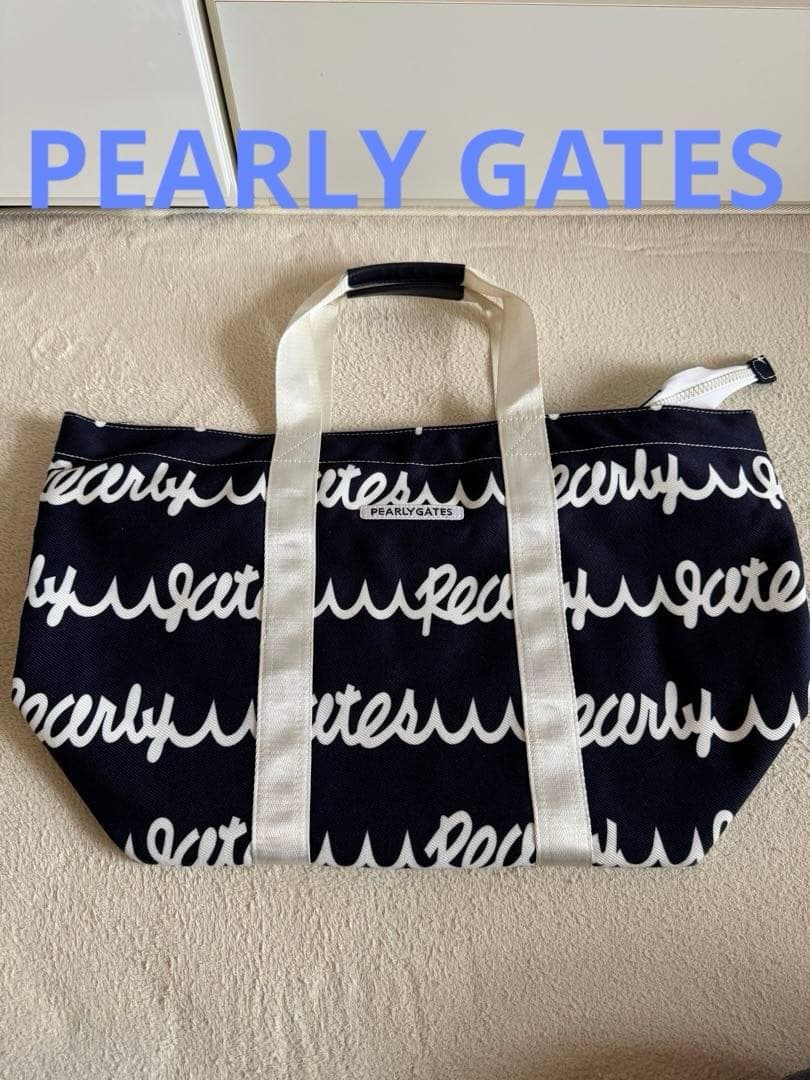 美品】PEARLY GATES パーリーゲイツ ロッカーバッグ ネイビー 紺