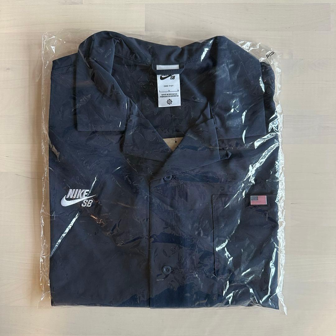 NIKE SB】ショートスリーブ ボタンアップ スケートボードボウラー USA