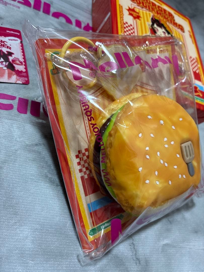 Mellojoy スクイーズ ハンバーガー チーズビーフエッグバーガーメロ