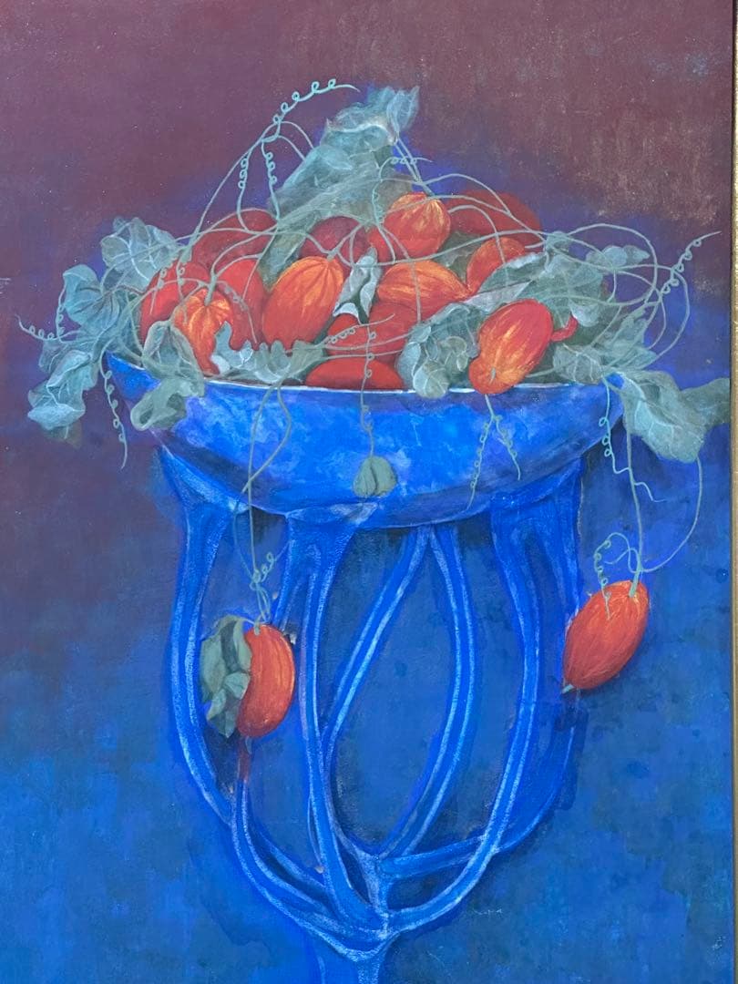 貴重M10号額縁 果物と植物の静物画 日本画 静物画 美術品 ア-ト