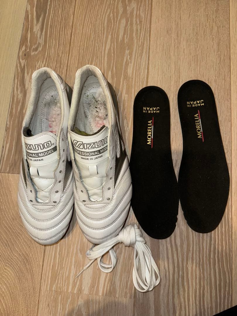 ミズノ モレリアDNA JAPAN 25.5cm ホワイト×シルバー